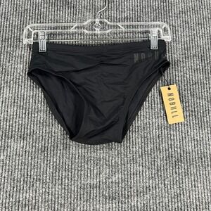 NoBull Swim Briefs Mens Medium Black Bottoms Drawstring Training CrossFit New